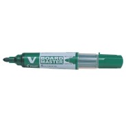 Pilot V-Board Master Begreen Rotulador para Pizarra Blanca - Punta Redonda 6mm - Trazo 2.3mm - 91% Plastico Reciclado - Recargable - Color Verde