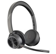 Plantronics/Poly Voyager 4320 UC M Auriculares con Microfono Bluetooth - Almohadillas Acolchadas - Controles en Auricular- Color Negro