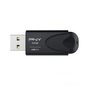 PNY Attache 4 Memoria USB 3.1 512GB - Enganche para Llavero - Color Negro (Pendrive)