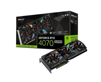 PNY GeForce RTX 4070 SUPER 12GB XLR8 Gaming VERTO? Triple Ventilador DLSS 3 - Iluminacion Epic-X - PCIe 4.0, HDMI, DisplayPort