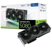 PNY GeForce RTX 5080 Tarjeta Grafica 16GB GDDR7 Overclocked Triple Fan Reflex 2 AI NVIDIA DLSS4