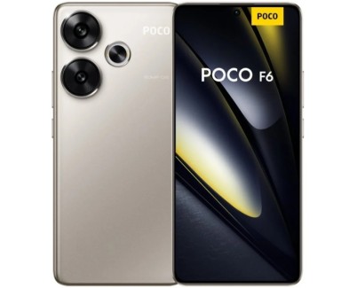 Poco F6 5G Smartphone Pantalla AMOLED 6.67\" - 8GB - 256GB - Camara Principal 50MP - Bateria 5000mAh - Admite Carga de 90W - Color Titanio
