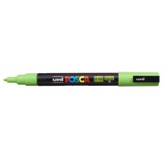 Posca PC-3M Marcador de Pintura - Punta Conica de Poliester 0.9-1.3mm - Tinta Base al Agua - Resistente a la Luz - No Permanente - Color Verde Manzana