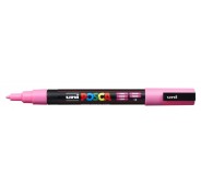 Posca PC-3M Marcador de Pintura - Punta de Poliester Conica 0.9-1.3mm - Tinta Base al Agua - Resistente a la Luz - Color Rosa