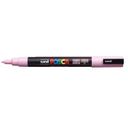 Posca PC-3M Marcador de Pintura - Punta de Poliester Conica 0.9-1.3mm - Tinta Base al Agua - Resistente a la Luz - No Permanente - Color Rosa Claro