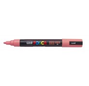 Posca PC-5M Marcador de Pintura - Base al Agua - Punta de Bala 1.8-2.5mm - Resistente a la Luz - Color Rosa Coral