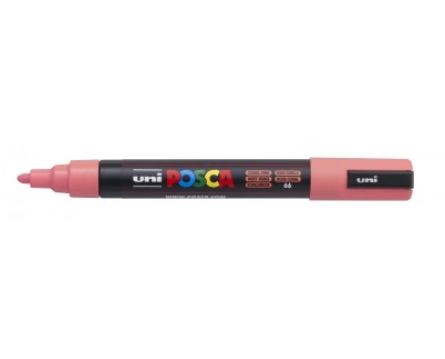 Posca PC-5M Marcador de Pintura - Base al Agua - Punta de Bala 1.8-2.5mm - Resistente a la Luz - Color Rosa Coral