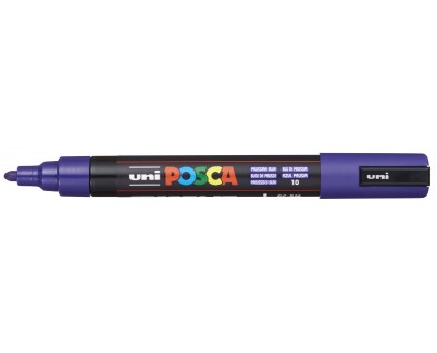 Posca PC-5M Marcador de Pintura - Punta de Bala 1.8-2.5mm - Tinta Base al Agua - Resistente a la Luz - Color Azul Prusia