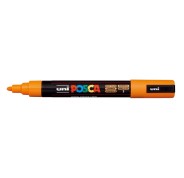 Posca PC-5M Marcador de Pintura - Punta de Bala 1.8-2.5mm - Tinta Base al Agua - Resistente a la Luz - No Permanente - Color Naranja Medio