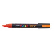 Posca PC-5M Marcador de Pintura - Punta de Bala 1.8-2.5mm - Tinta Base al Agua - Resistente a la Luz - No Permanente - Color Naranja