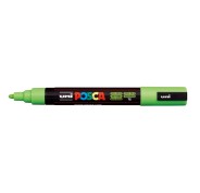 Posca PC-5M Marcador de Pintura - Punta de Bala 1.8-2.5mm - Tinta Base al Agua - Resistente a la Luz - No Permanente - Color Verde Manzana
