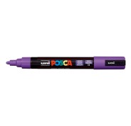 Posca PC-5M Marcador de Pintura - Punta de Bala 1.8-2.5mm - Tinta Base al Agua - Resistente a la Luz - No Permanente - Color Violeta