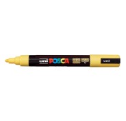 Posca PC-5M Marcador de Pintura - Punta de Poliester 1.8-2.5mm - Tinta Base al Agua - Resistente a la Luz - No Permanente - Color Amarillo Pajizo