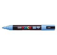 Posca PC-5M Marcador de Pintura - Punta de Poliester 1.8-2.5mm - Tinta Base al Agua - Resistente a la Luz - No Permanente - Color Azul Cielo