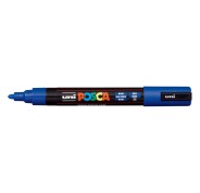 Posca PC-5M Marcador de Pintura - Punta de Poliester 1.8-2.5mm - Tinta Base al Agua - Resistente a la Luz - No Permanente - Color Azul