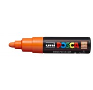Posca PC-7M Marcador de Pintura - Punta de Bala 4.5-5.5mm - Tinta Base al Agua - Resistente a la Luz - Color Naranja