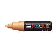 Posca PC-7M Marcador de Pintura - Punta de Bala 4.5-5.5mm - Tinta Base al Agua - Resistente a la Luz - No Permanente - Color Naranja Claro