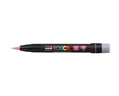 Posca PCF-350 Marcador de Pintura - Punta Acrilica Estilo Pincel - Base al Agua - No Permanente - Resistente a la Luz - Inodoro - Color Rosa