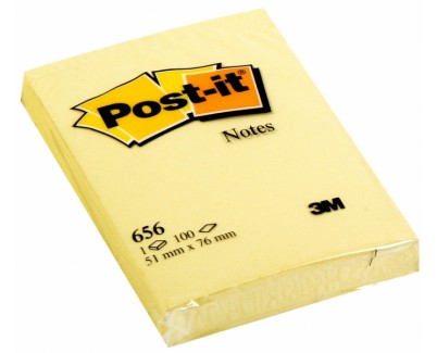 Post-it Bloc de 100 Notas Adhesivas Removibles Canary Yellow 51x76mm - Papel con Certificacion PEFC - 7100172750 - Color Amarillo Claro