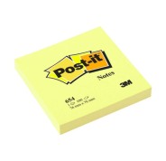 Post-it Bloc de 100 Notas Adhesivas Removibles Canary Yellow 76x76mm - Papel con Certificacion PEFC - 7100103157, 7100233248 - Color Amarillo Claro
