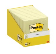 Post-It Bloc de 100 Z-Notas Adhesivas Reposicionables - Forma Cuadrada - 76x76mm - Color Amarillo Claro