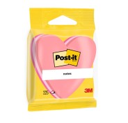 Post-It Bloc de 225 Notas Adhesivas Reposicionables - Forma Corazon - 70x70mm - Color Rosa