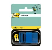 Post-it Index Dispensador con 50 Marcadores Reposicionables 25.4 x 43.2mm - Adherencia Firme - Para Marcar, Señalar o Destacar Informacion - 7100089834 - Color Azul