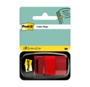 Post-it Index Dispensador con 50 Marcadores Reposicionables 25.4 x 43.2mm - Adherencia Firme - Para Marcar, Señalar o Destacar Informacion - Color Rojo