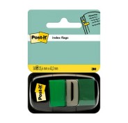 Post-it Index Dispensador con 50 Marcadores Reposicionables 25.4 x 43.2mm - Adherencia Firme - Para Marcar, Señalar o Destacar Informacion - Color Verde