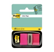 Post-it Index Dispensador con 50 Marcadores Reposicionables 25.4 x 43.2mm - Adherencia Firme - Para Marcar, Señalar o Destacar Informacion - 7100062569 - Color Rosa