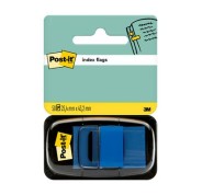 Post-it Index Dispensador con 50 Marcadores Reposicionables 25.4 x 43.2mm - Adherencia Firme - Para Marcar, Señalar o Destacar Informacion - 7100089834 - Color Azul
