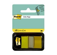 Post-it Index Dispensador con 50 Marcadores Reposicionables 25.4 x 43.2mm - Adherencia Firme - Para Marcar, Señalar o Destacar Informacion - 7100102671 - Color Amarillo