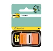 Post-it Index Dispensador con 50 Marcadores Reposicionables 25.4 x 43.2mm - Adherencia Firme - Para Marcar, Señalar o Destacar Informacion - Color Naranja