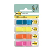 Post-It Index Pack de 4 Dispensadores con 35 Marcadores de Indice Reposicionables - Forma Rectangular - Colores Surtidos