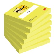 Post-It Pack de 6 Blocs de 100 Notas Adhesivas Reposicionables - Forma Cuadrada - 76x76mm - Color Verde