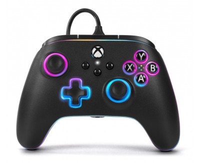 PowerA Mando con Cable Advantage para Xbox Series X|S Lumectra - Color Negro