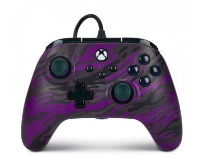 PowerA Mando con Cable Advantage para Xbox Series X|S - Purple Camo
