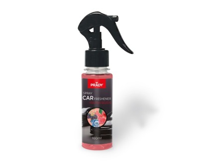 Prady Ambientador Coche Frutos Rojos - Frasco de 100 ml - Spray Pulverizador