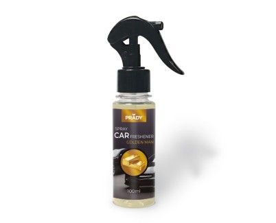 Prady Ambientador Coche Golden Man - Frasco de 100 ml - Spray Pulverizador