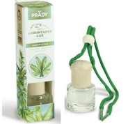 Prady Ambientador Coche Marihuana - Frasco de Cristal 6 ml y Cuerda para Espejo Retrovisor