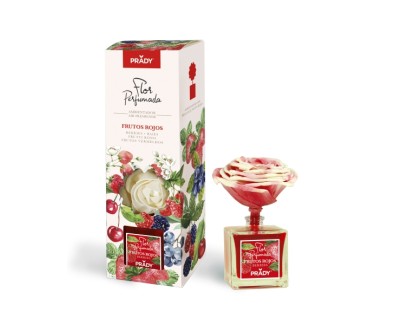 Prady Ambientador Flor Perfumada Frutos Rojos - Frasco de Cristal 90ml