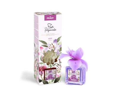 Prady Ambientador Flor Perfumada Lily - Frasco de Cristal 90ml