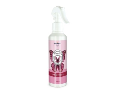Prady Ambientador Home Spray Pink Butterfly - Frasco de 220 ml - Spray Pulverizador
