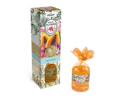 Prady Ambientador Magic Flower Tropic Papaya - Frasco de Cristal 100ml