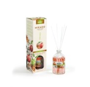 Prady Ambientador Mikado Canela Manzana - Frasco de Cristal 100 ml y Varitas Difusoras