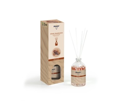 Prady Ambientador Mikado Datiles - Frasco de Cristal 100 ml y Varitas Difusoras