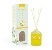 Prady Ambientador Mikado Jazmin Blanco - Frasco de Cristal 100 ml y Varitas Difusoras