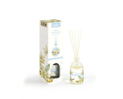 Prady Ambientador Mikado Vainilla Toscana - Frasco de Cristal 100 ml y Varitas Difusoras