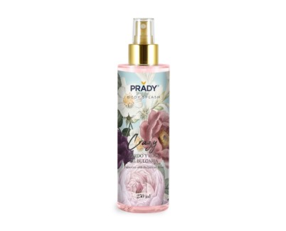 Prady Body Splash Crazy - Frasco de 250 ml - Spray Pulverizador