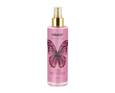 Prady Body Splash Pink Butterfly - Frasco de 250 ml - Spray Pulverizador